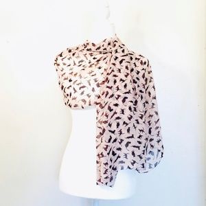 Black/Pink Cat scarf